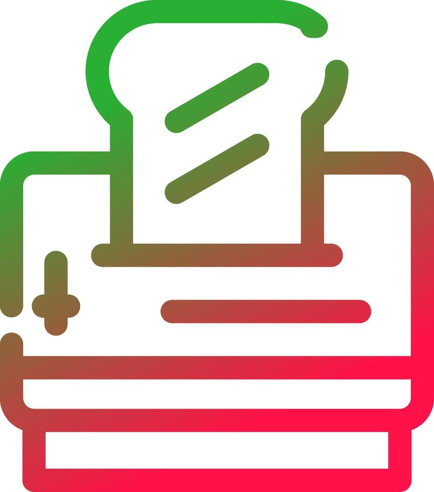 Line Red and Green Gradient vector