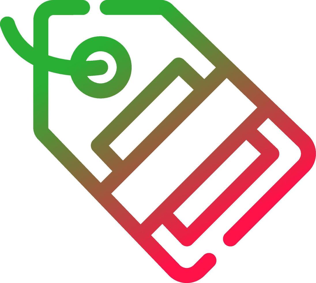 Line Red and Green Gradient vector