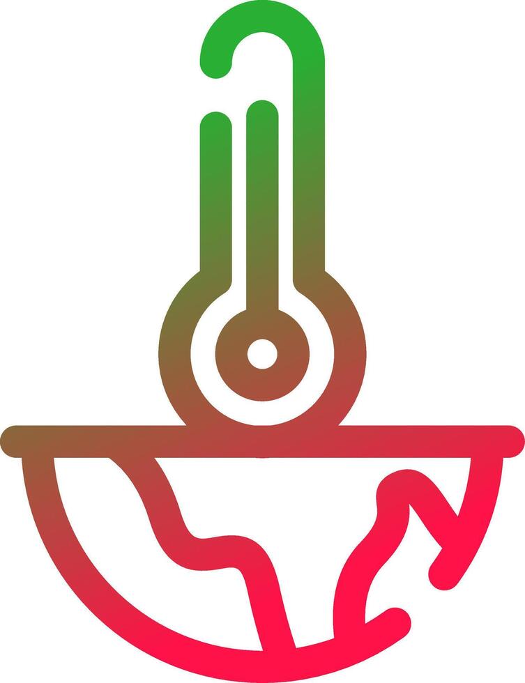 Global Warming Creative Icon Design vector