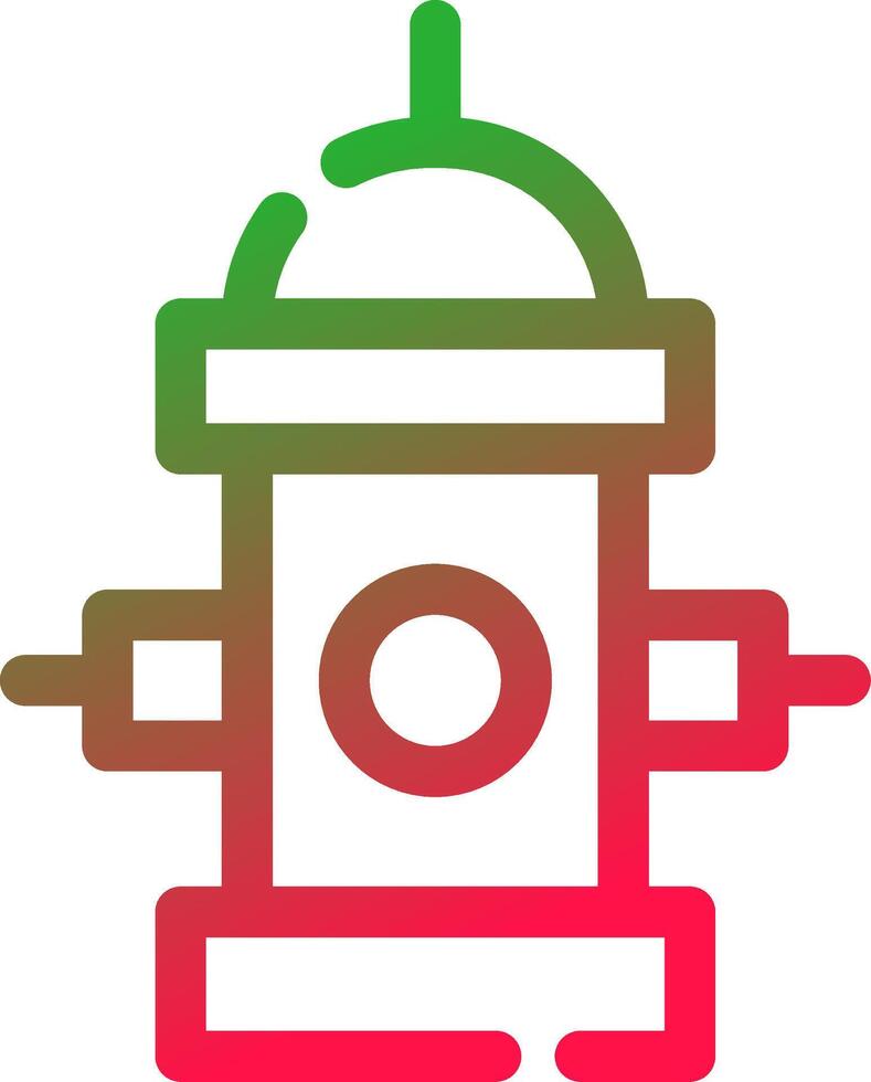 Fire Hydrant Creative Icon Design vector