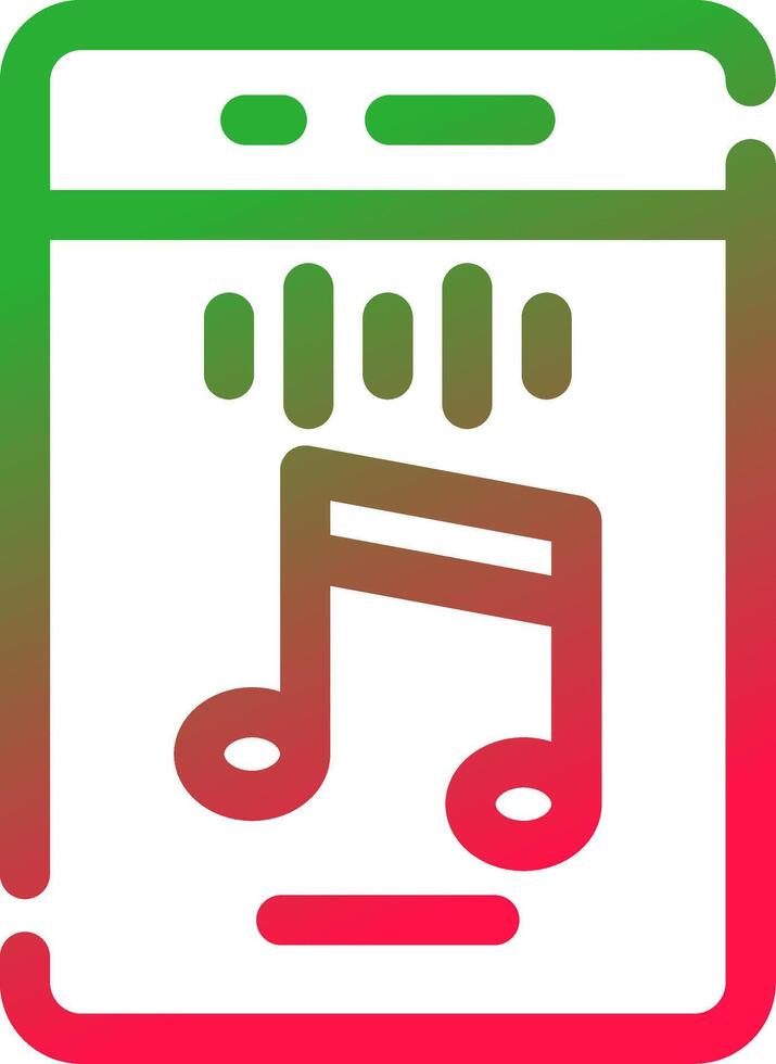 Vertical Rhythm Creative Icon Design vector