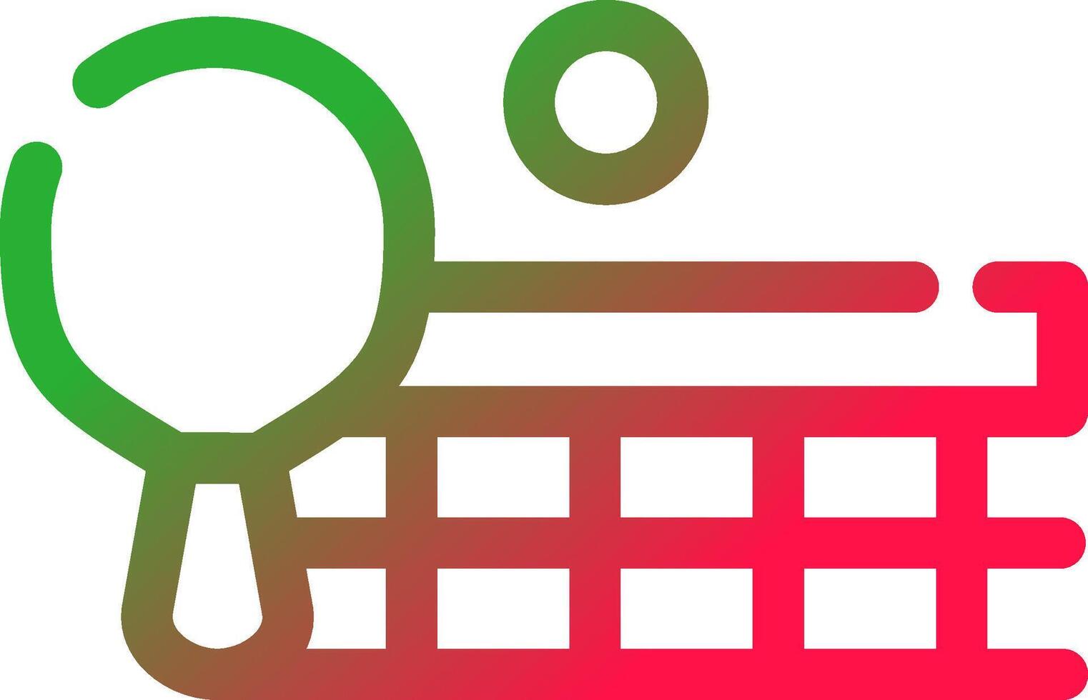 Ping Pong Creative Icon Design vector
