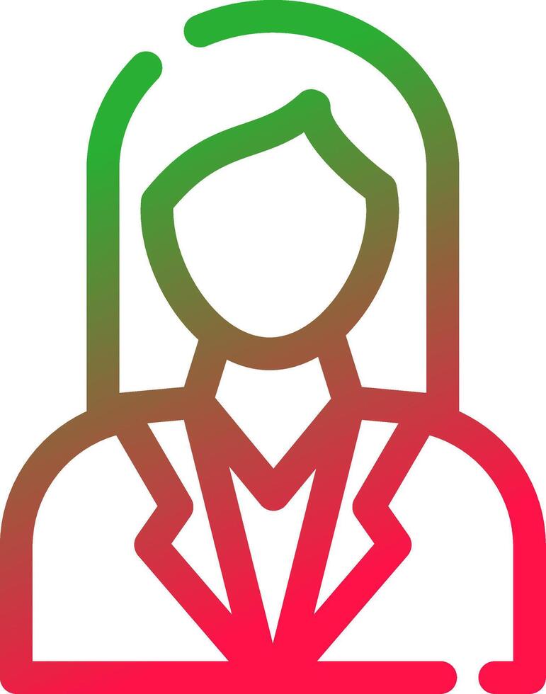 Line Red and Green Gradient vector