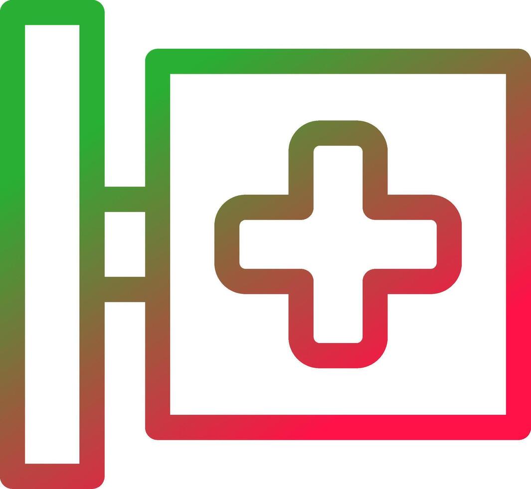 Line Red and Green Gradient vector