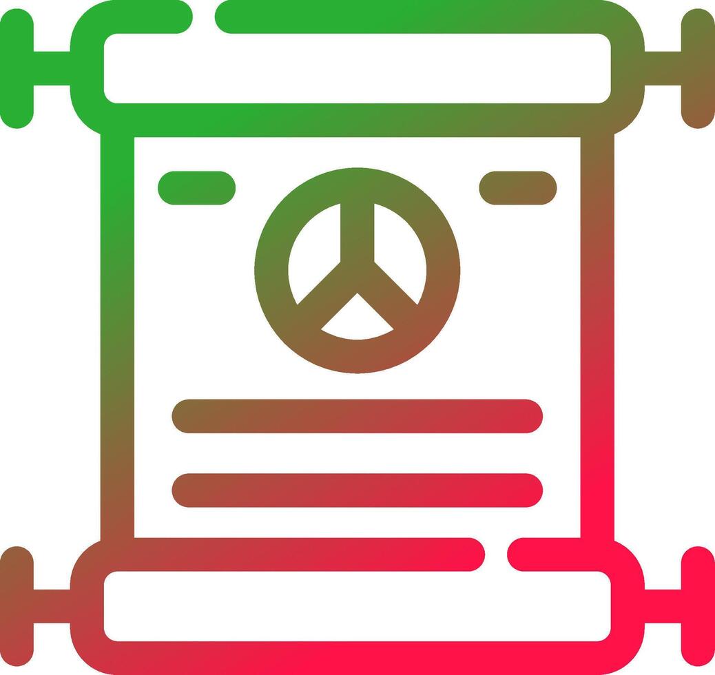 Peace Treaty Creative Icon Design vector