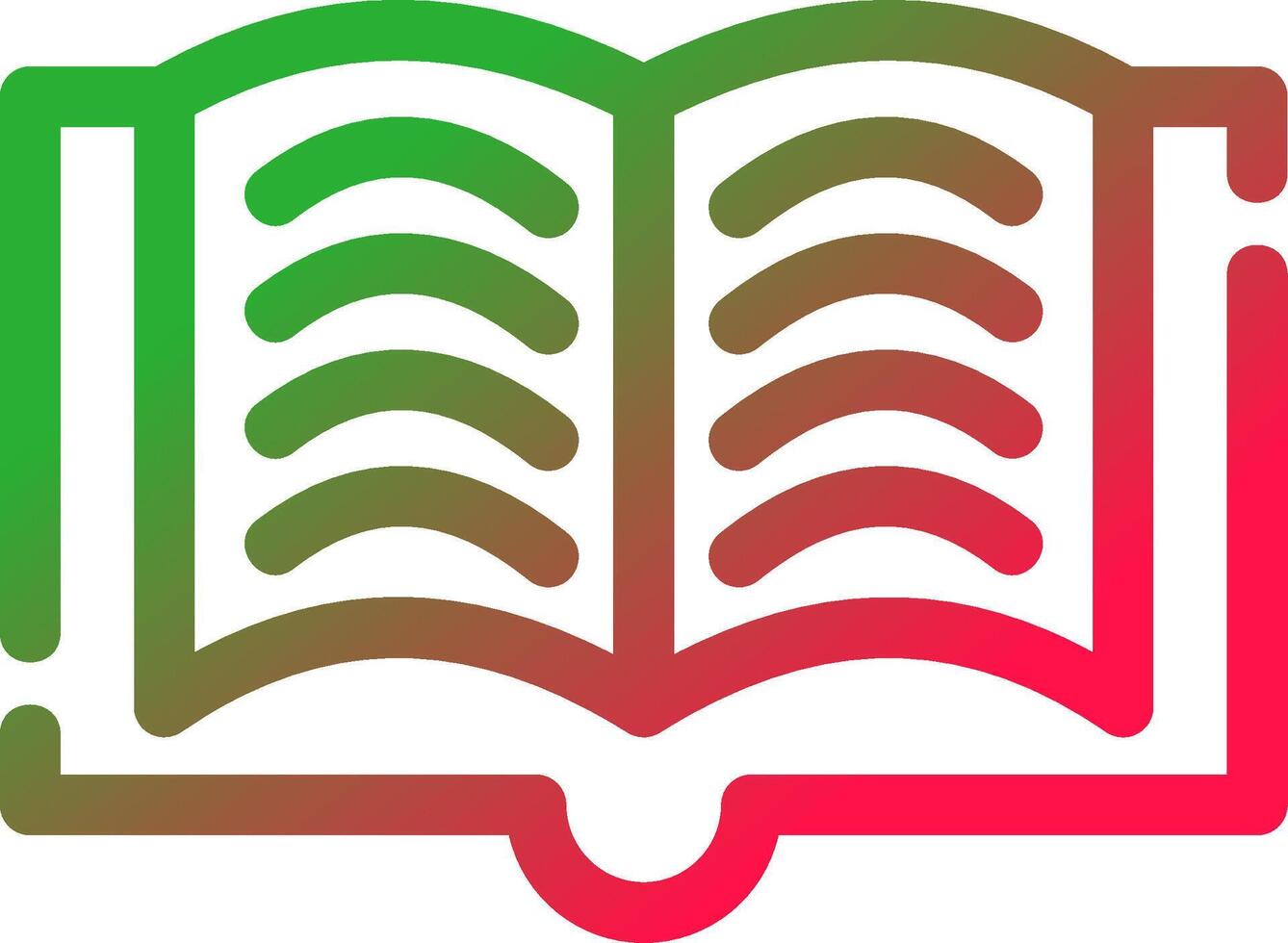 Open Book Creative Icon Design vector