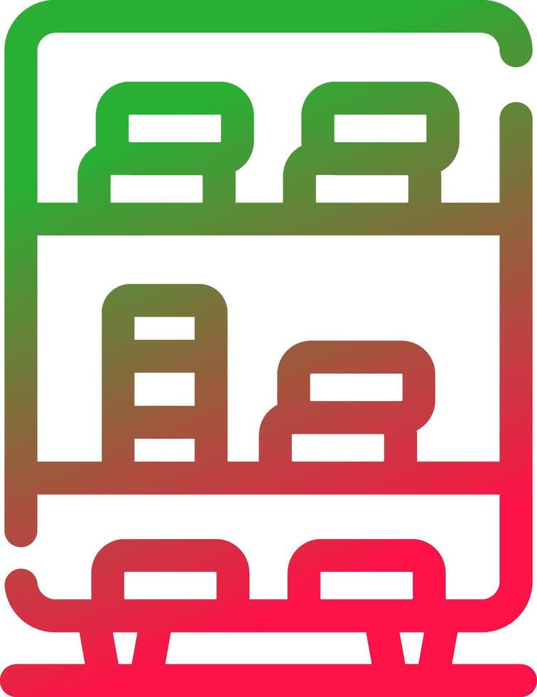 Bookshelf Creative Icon Design vector