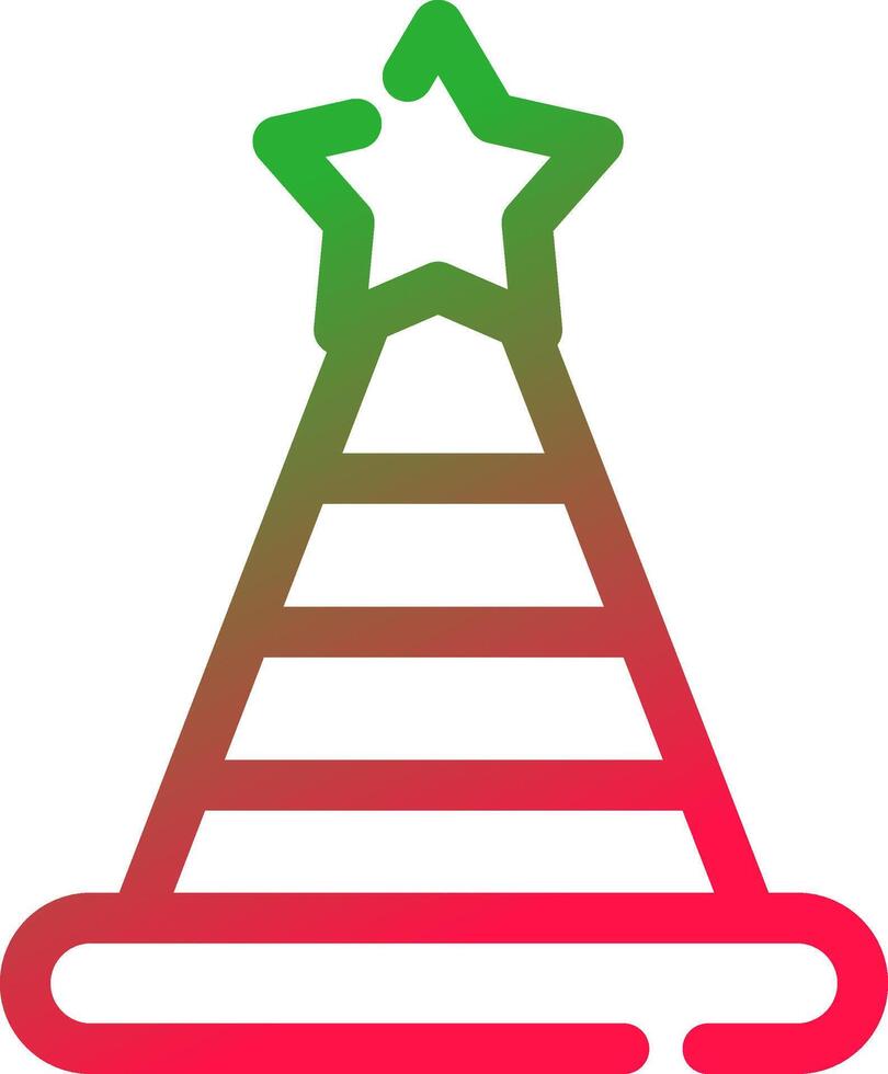 Line Red and Green Gradient vector