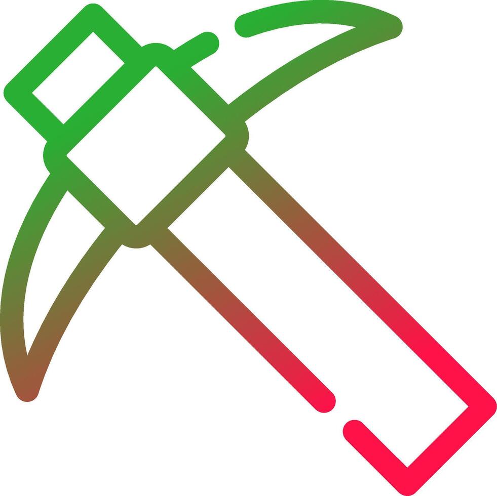 Pickaxe Creative Icon Design vector
