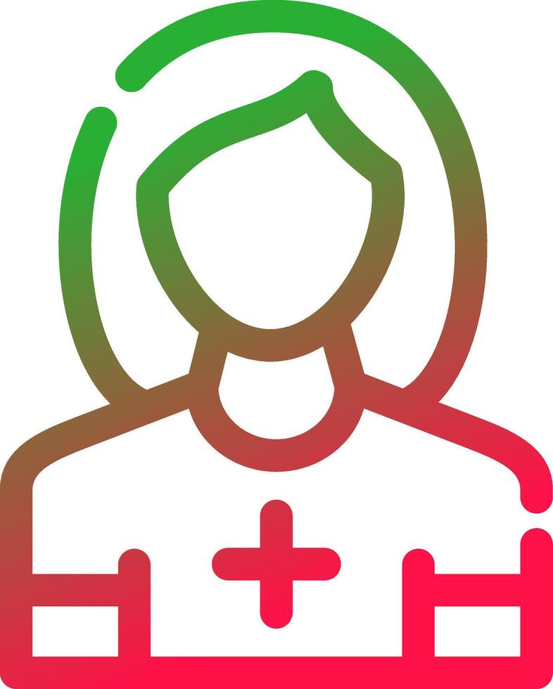 Line Red and Green Gradient vector