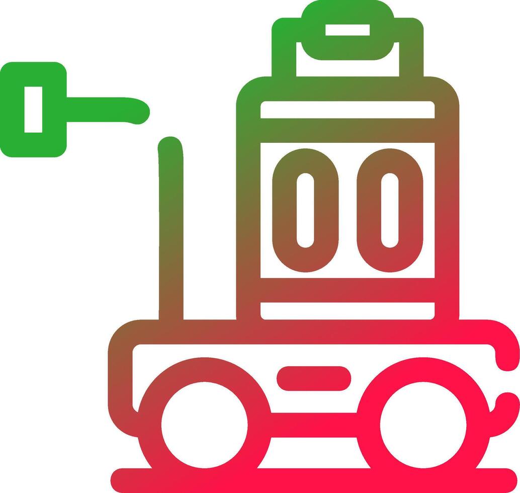 Line Red and Green Gradient vector