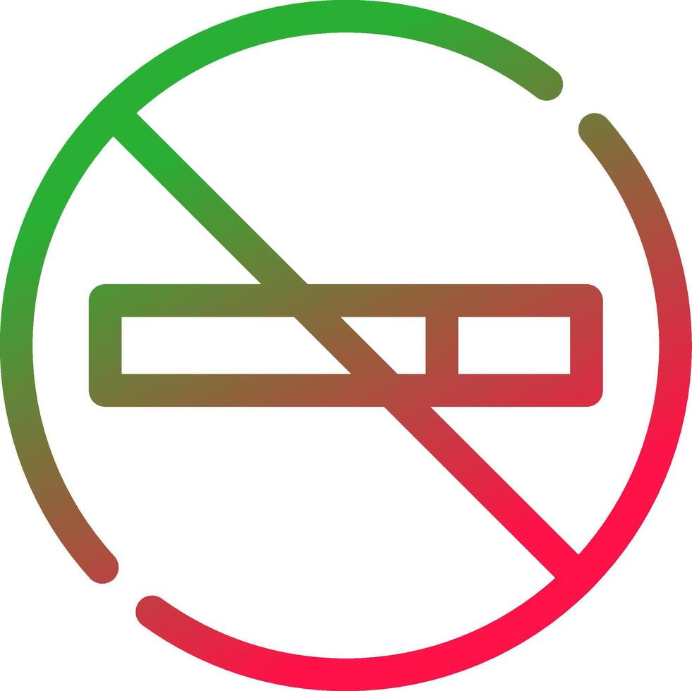 No Smoke Creative Icon Design vector