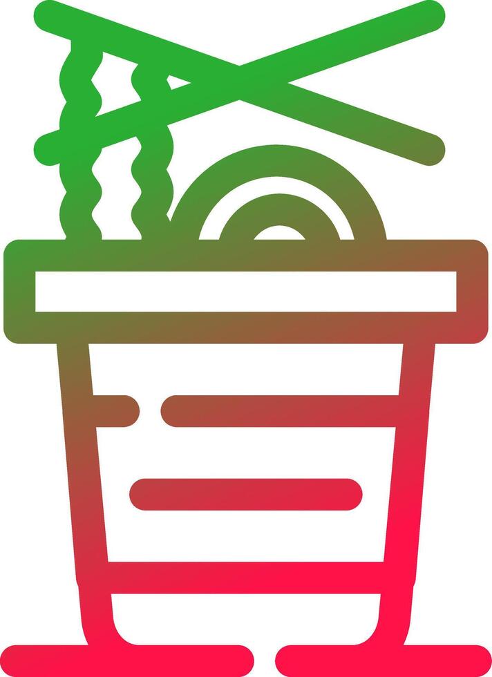 Line Red and Green Gradient vector