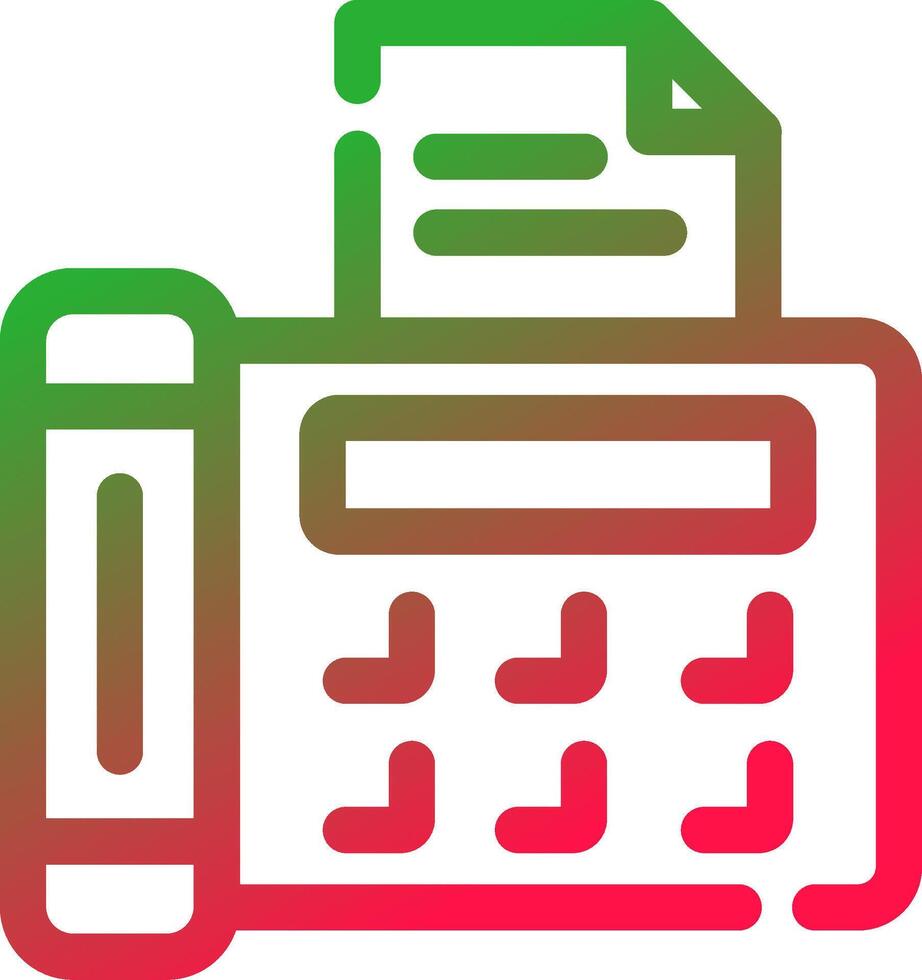Line Red and Green Gradient vector