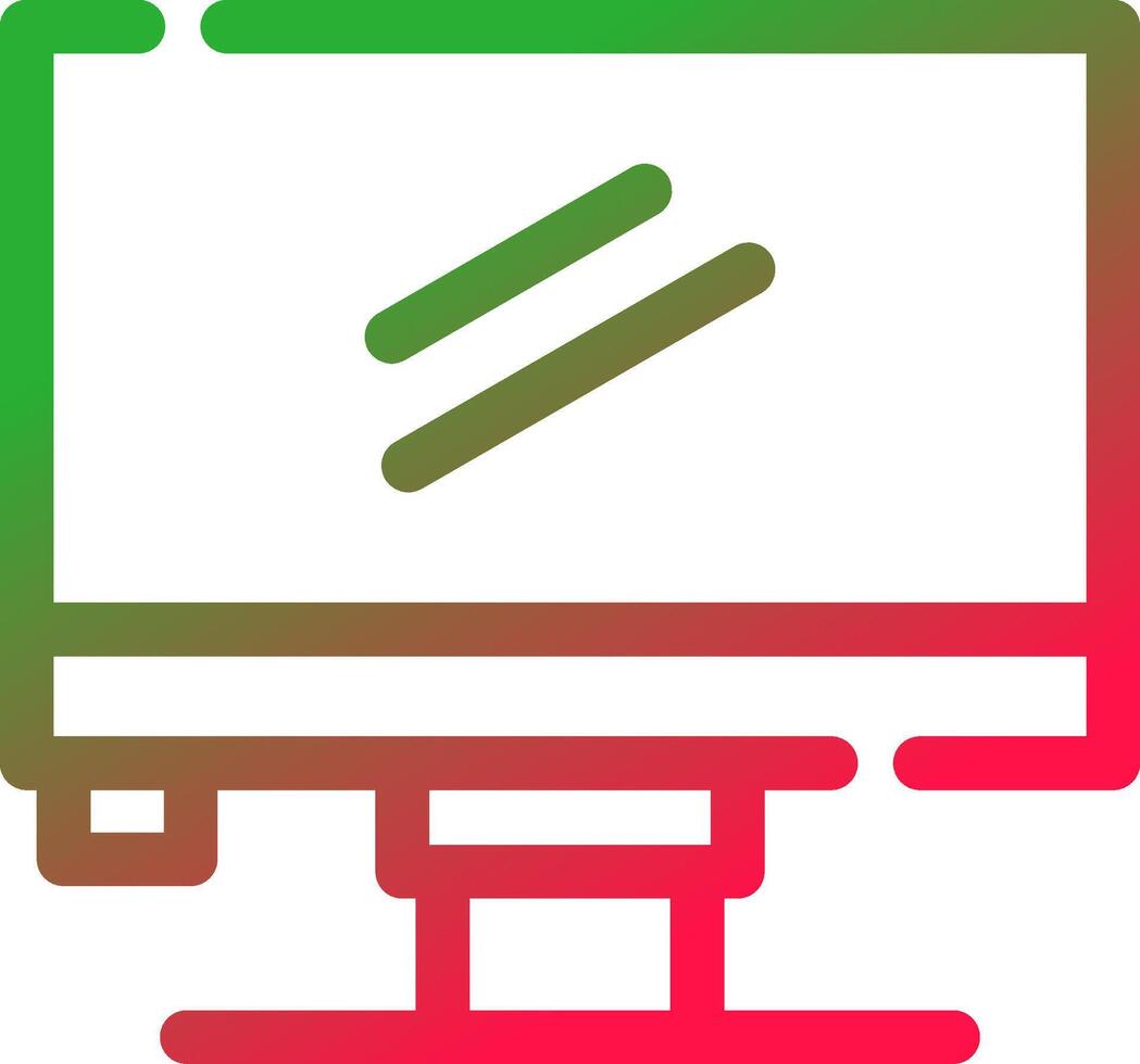 Line Red and Green Gradient vector