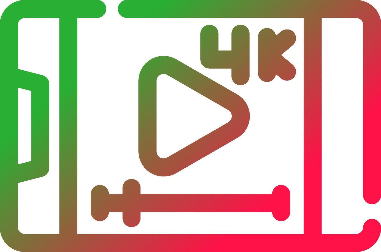 Video Streaming Creative Icon Design vector