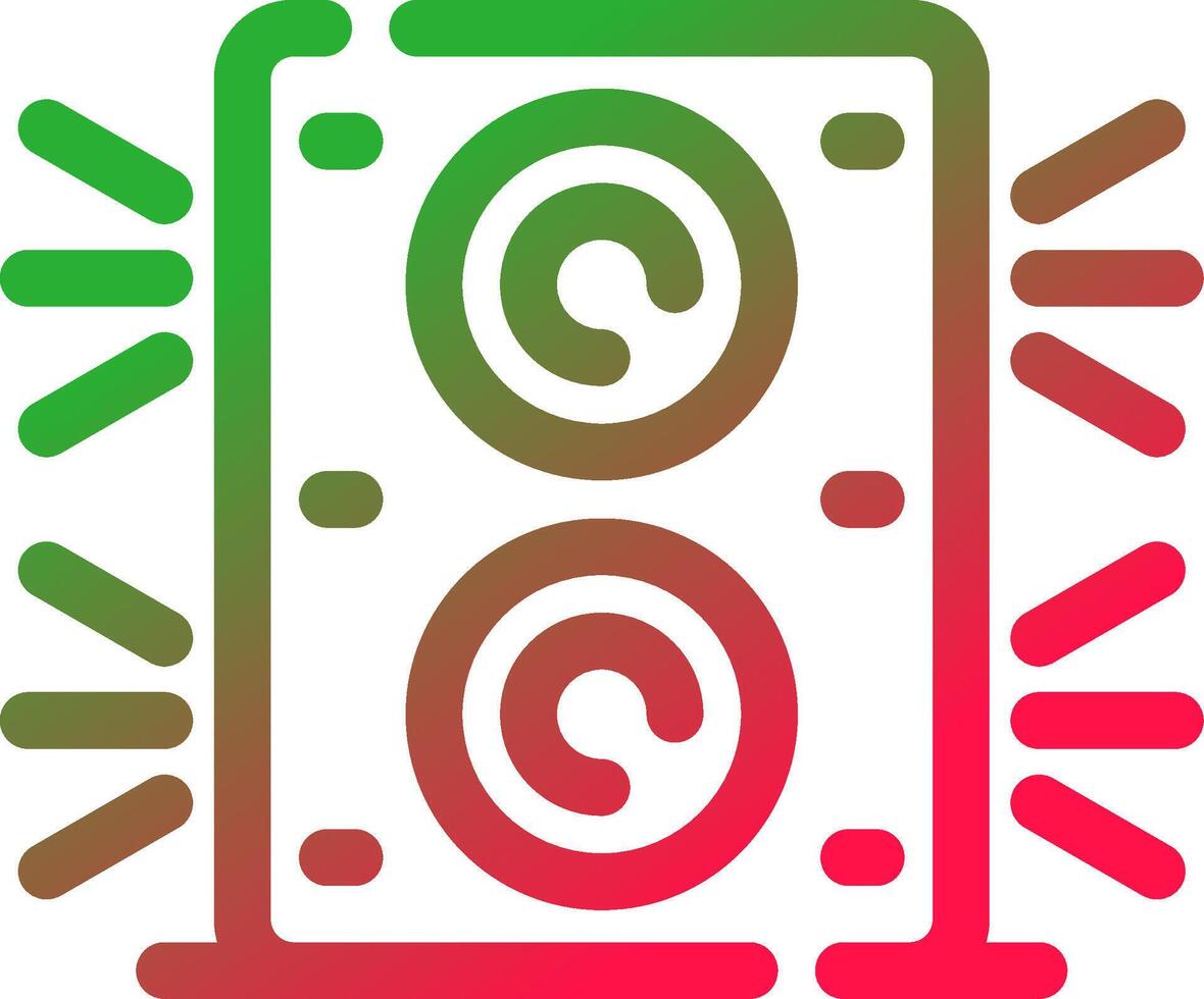 Line Red and Green Gradient vector