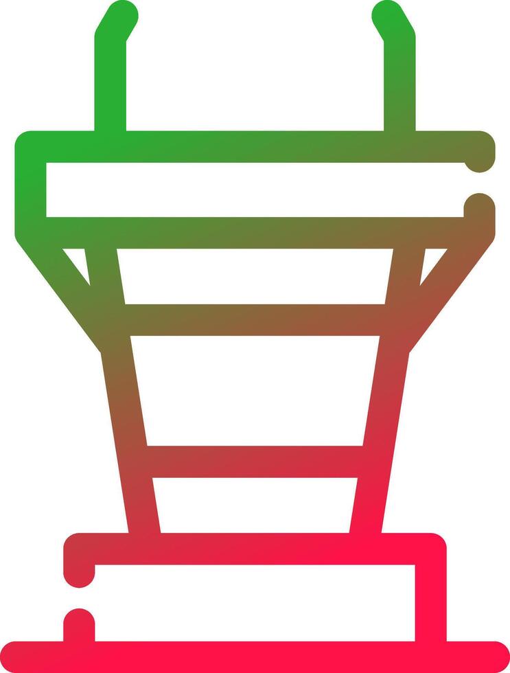 Podium Creative Icon Design vector