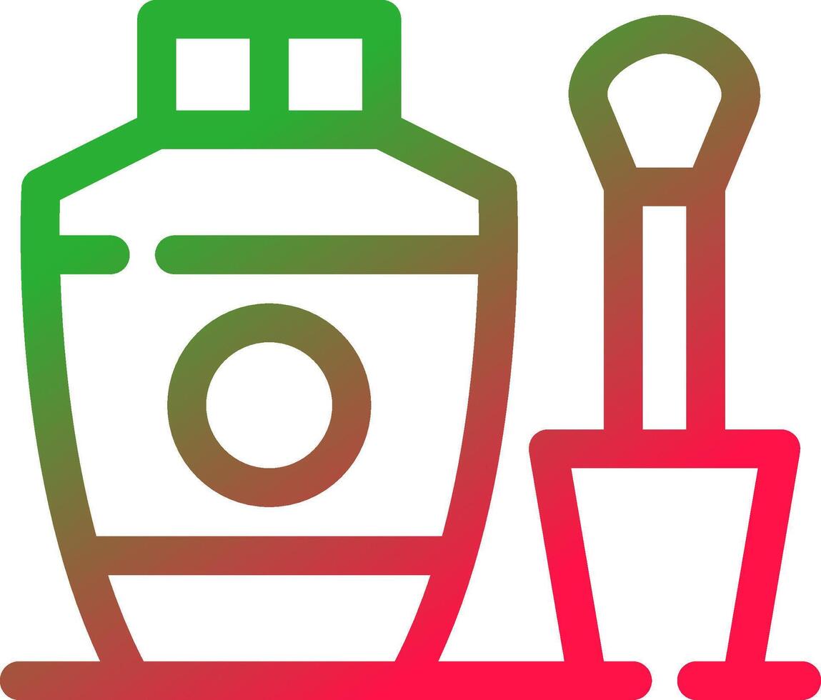 Line Red and Green Gradient vector