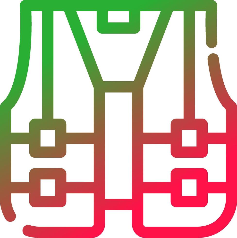 Line Red and Green Gradient vector