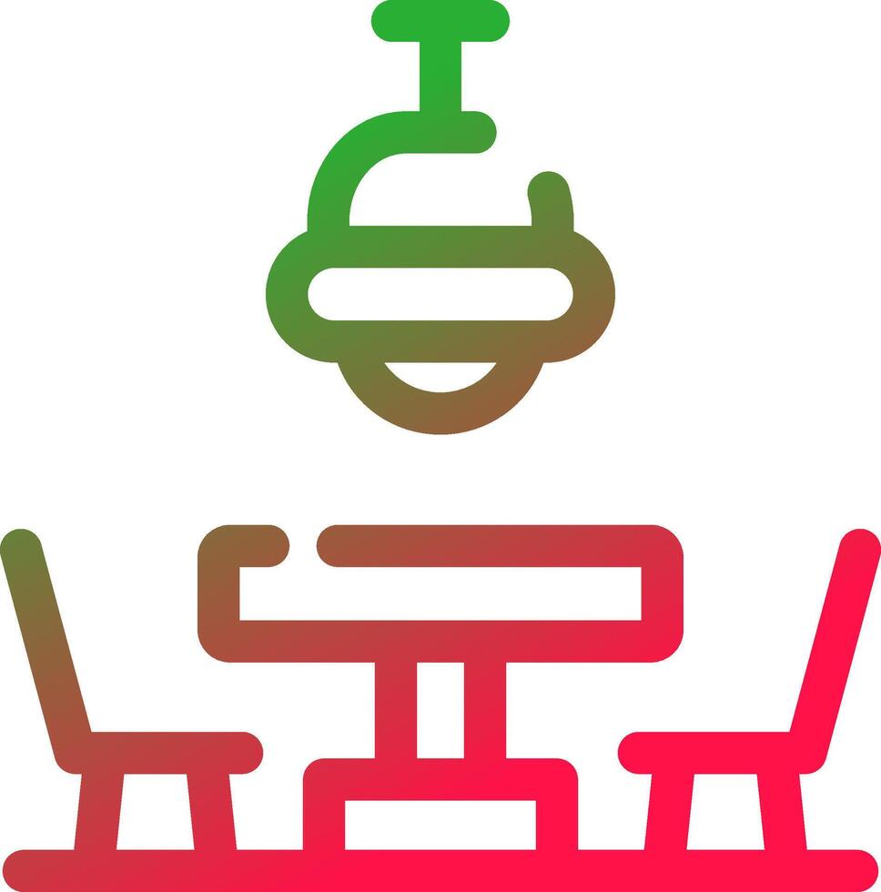 Dining Table Creative Icon Design vector
