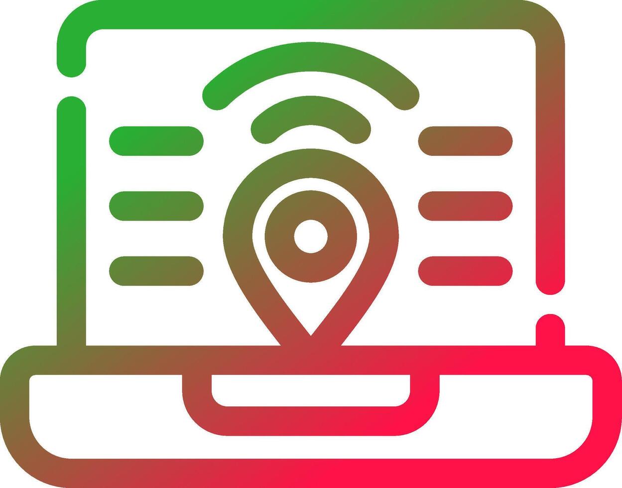Digital Nomad Hub Creative Icon Design vector