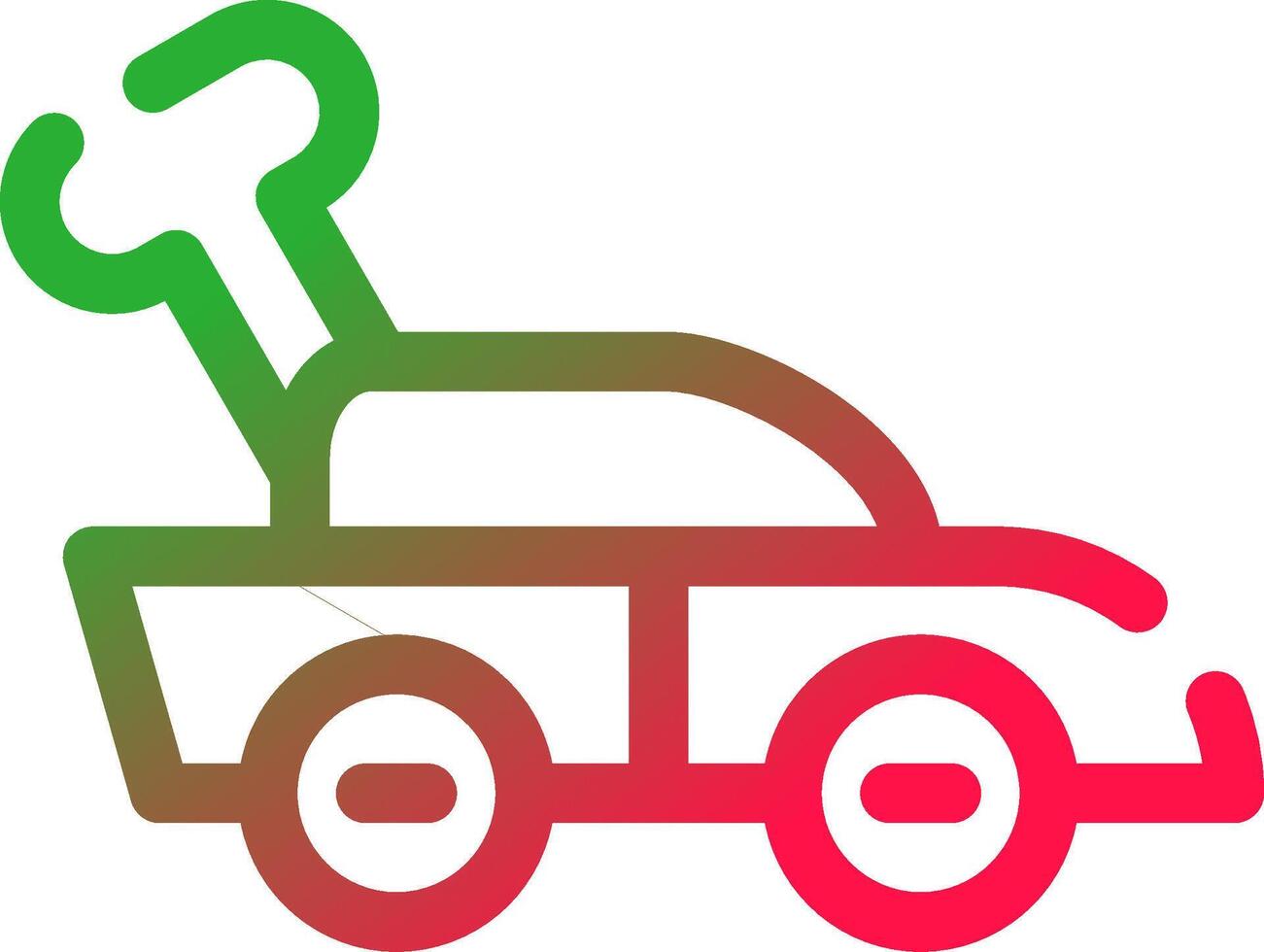 Car Toy Creative Icon Design vector