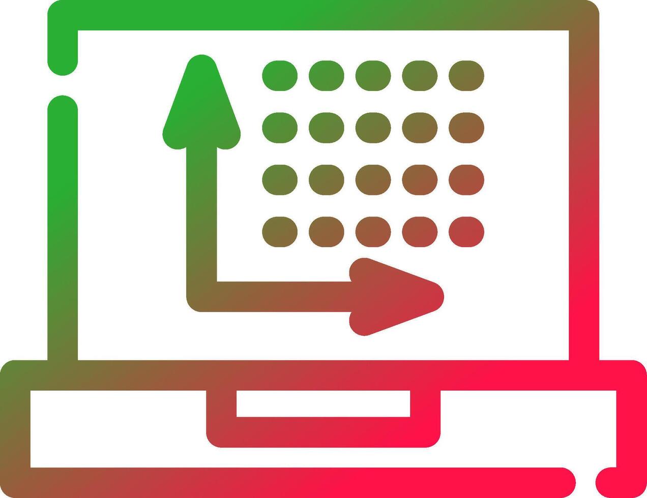 Dots Per Inch Creative Icon Design vector
