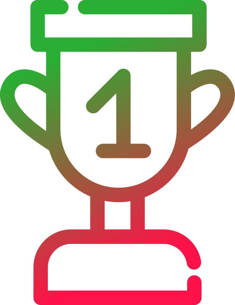 Trophy Creative Icon Design vector