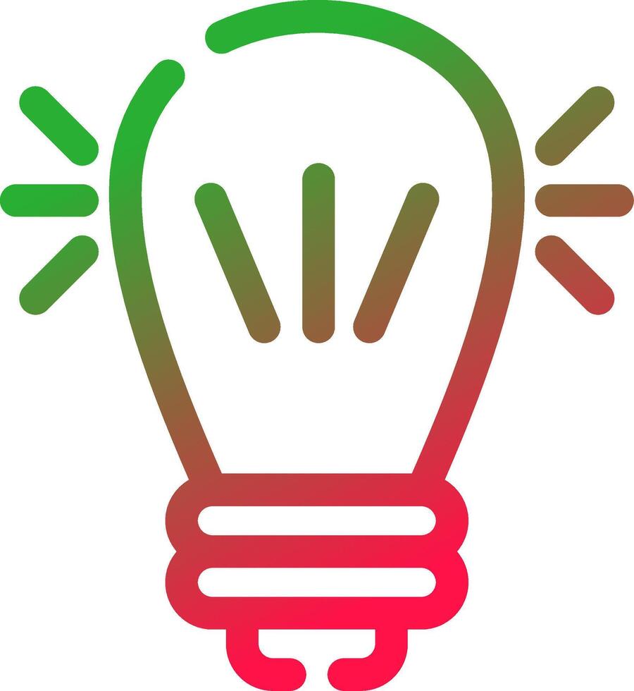 Led Lamp Creative Icon Design vector