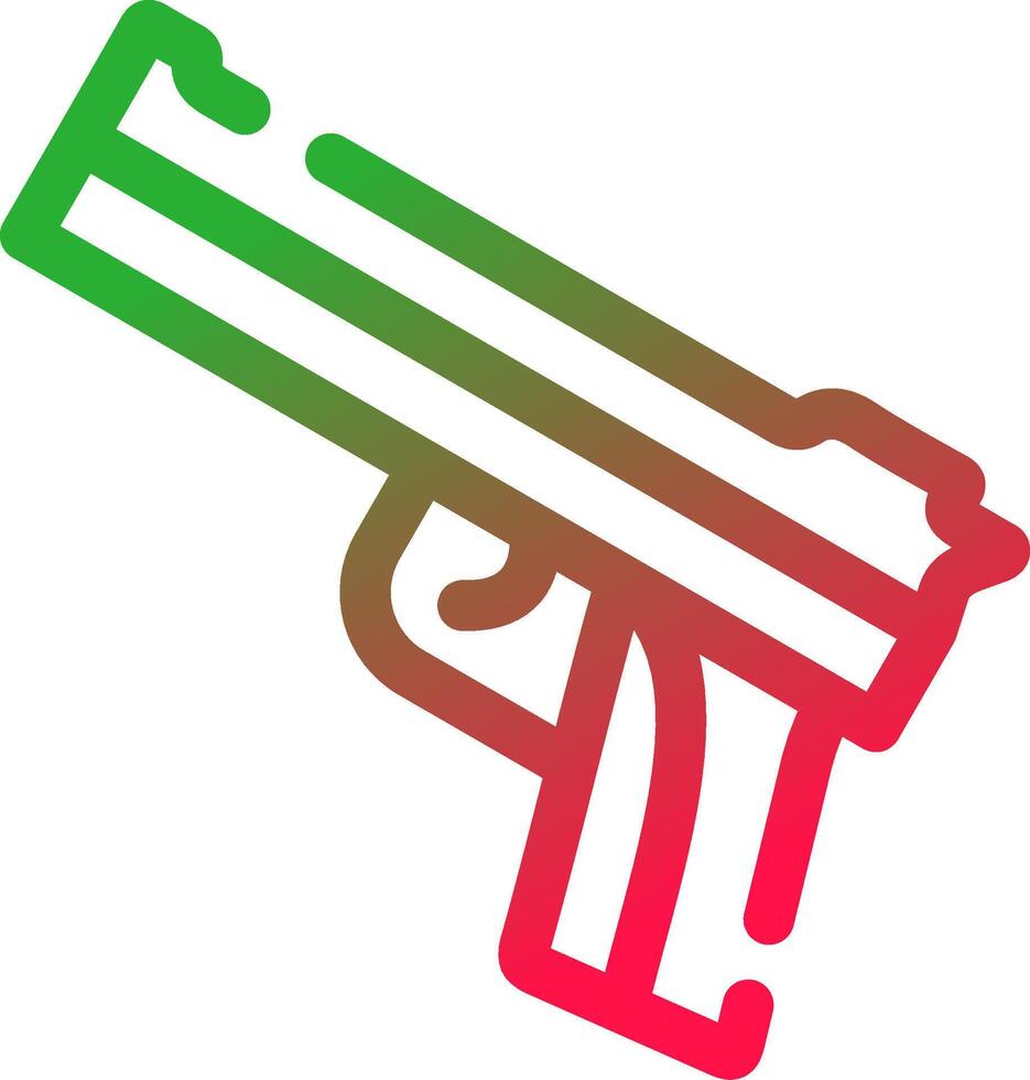 Police Gun Creative Icon Design vector