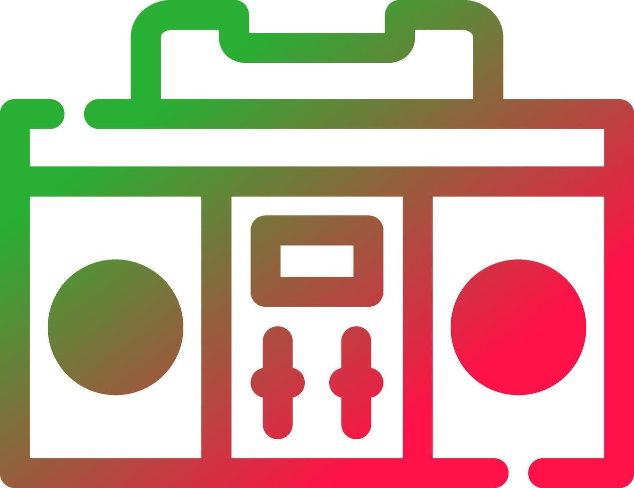 Dj Mixer Creative Icon Design vector