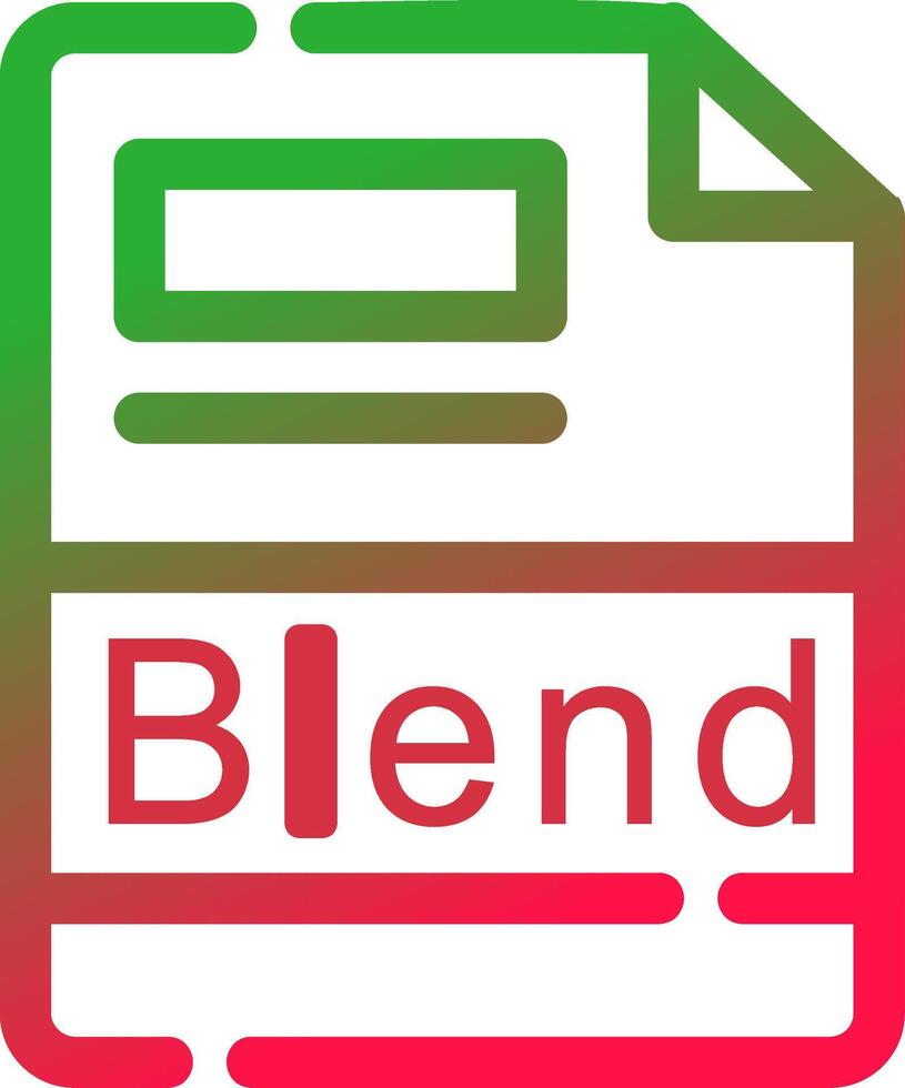 Blend Creative Icon Design vector