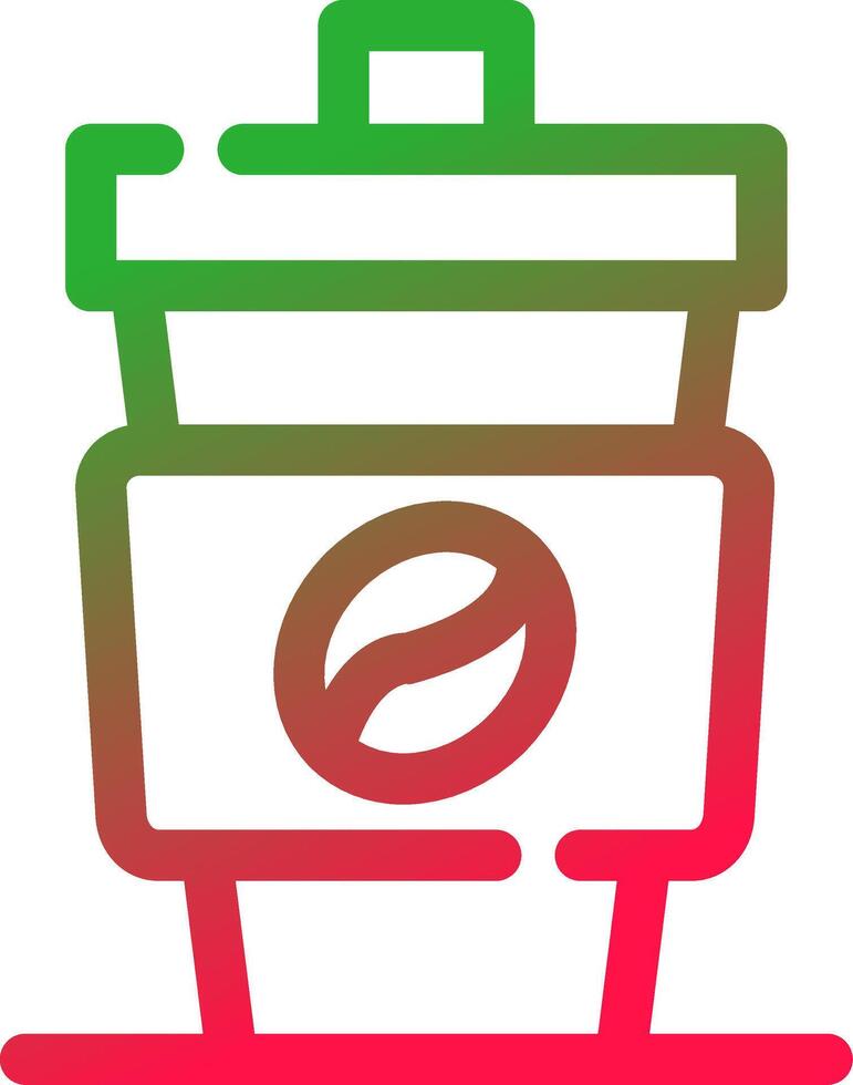 Line Red and Green Gradient vector