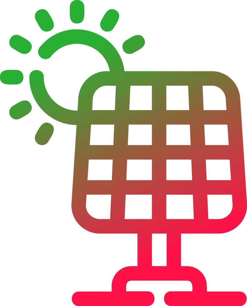 Line Red and Green Gradient vector