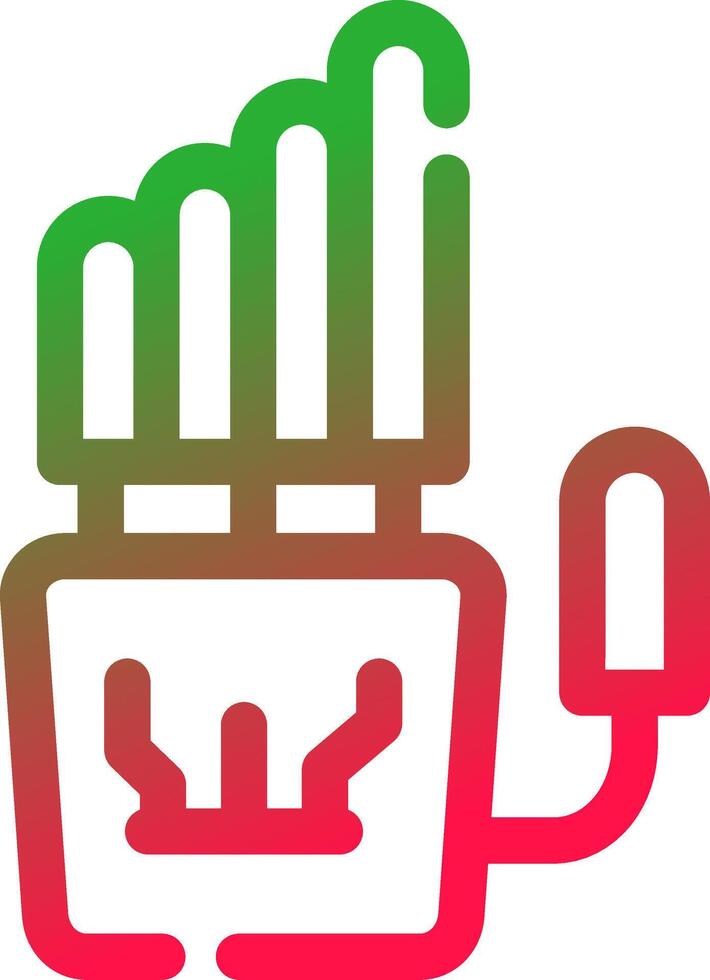 Robot Hand Creative Icon Design vector