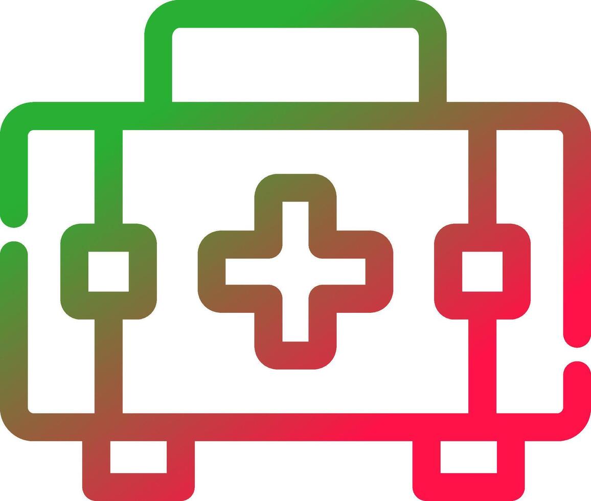 Line Red and Green Gradient vector