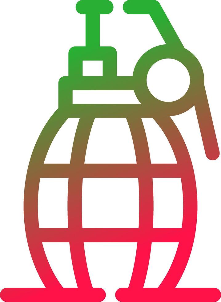 Line Red and Green Gradient vector