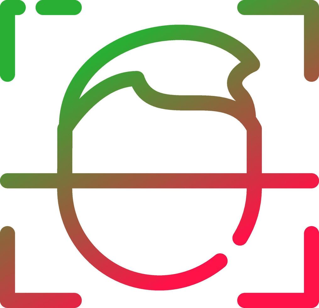 Face Id Creative Icon Design vector
