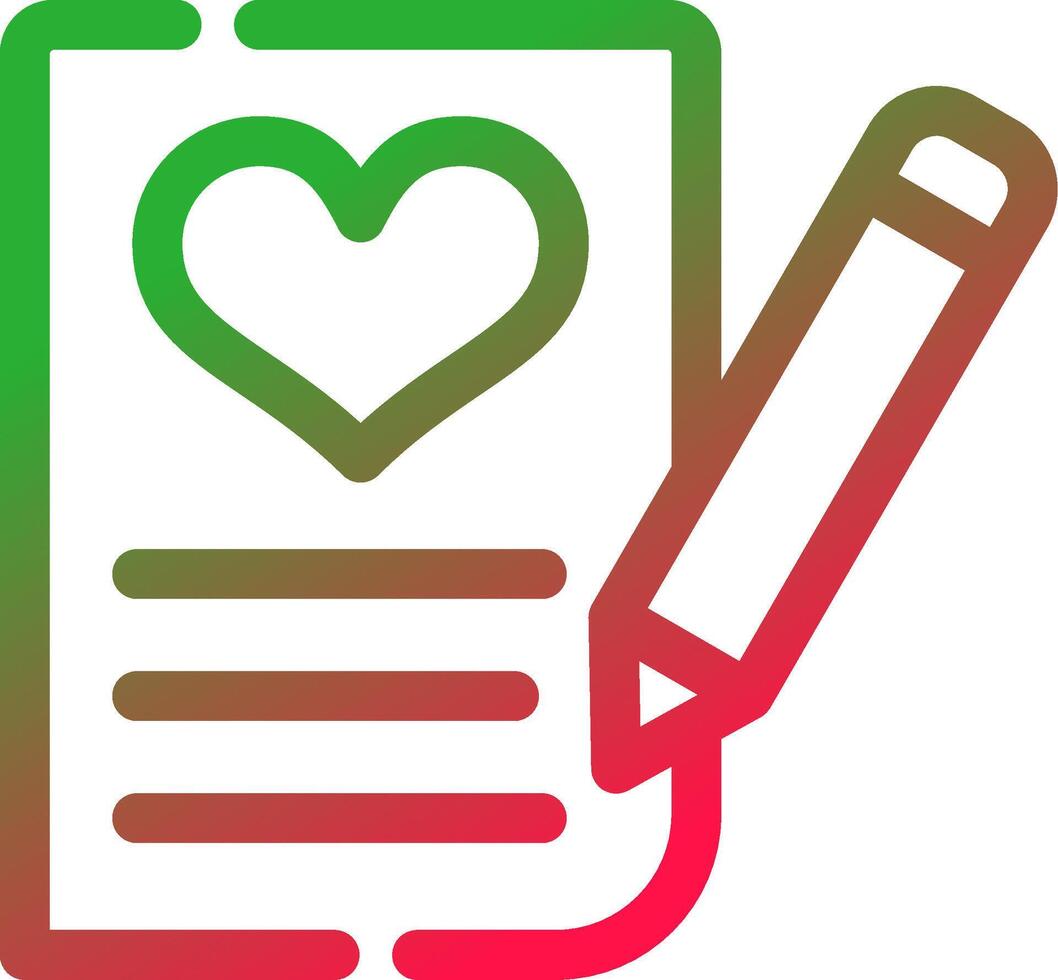 Line Red and Green Gradient vector
