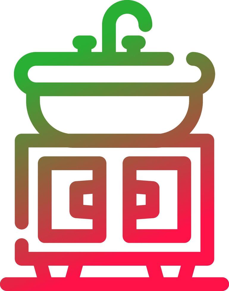 Washbasin Creative Icon Design vector