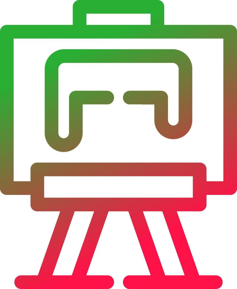 Line Red and Green Gradient vector