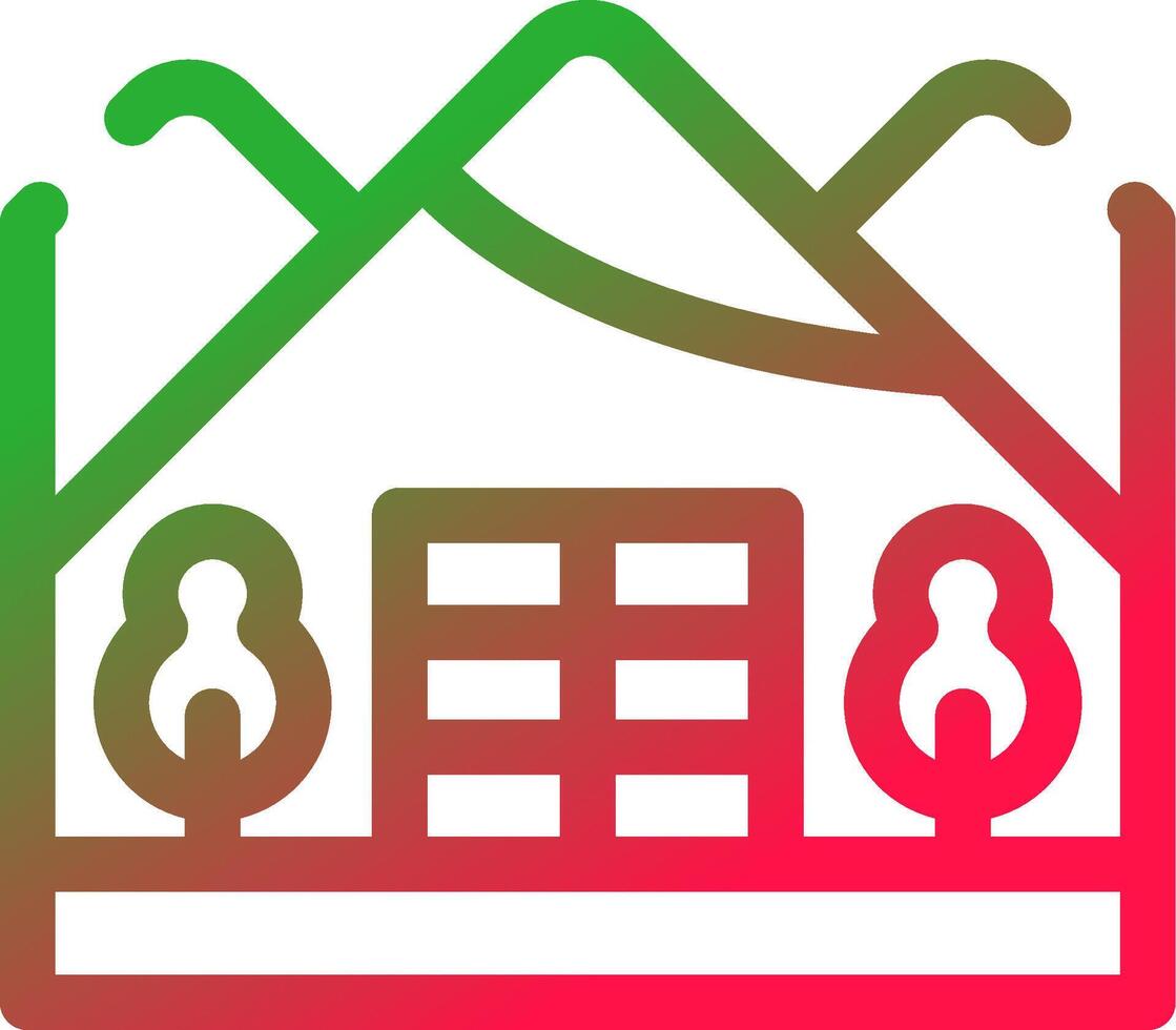 Igloo Landscape Creative Icon Design vector