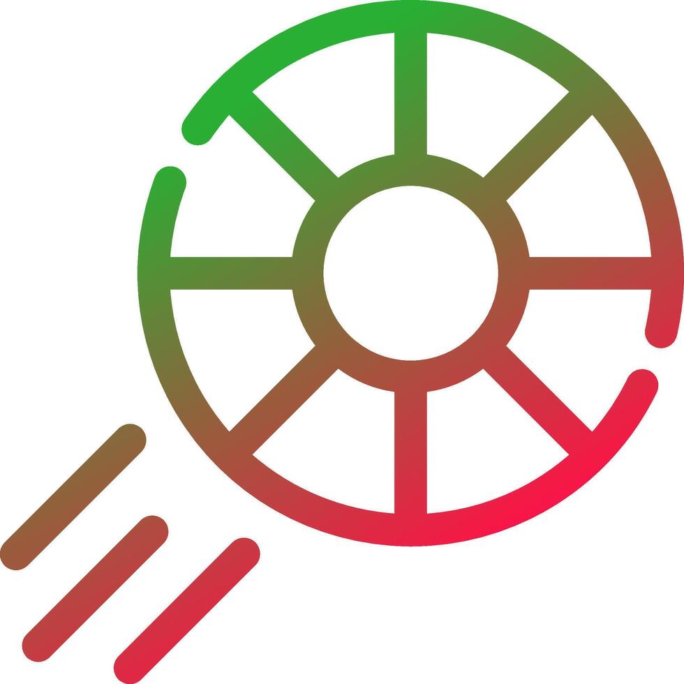Frisbee Creative Icon Design vector