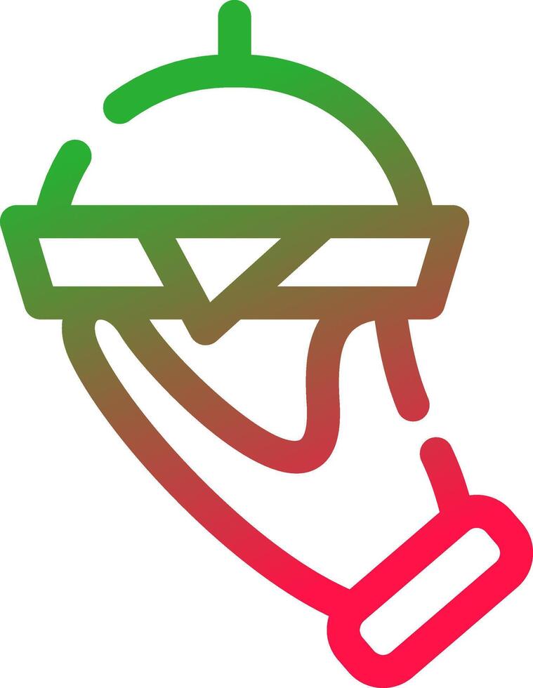 Line Red and Green Gradient vector