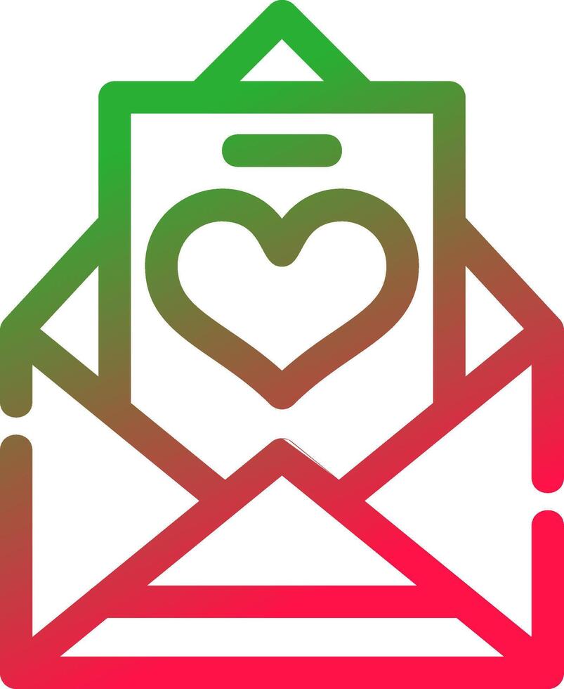 Line Red and Green Gradient vector