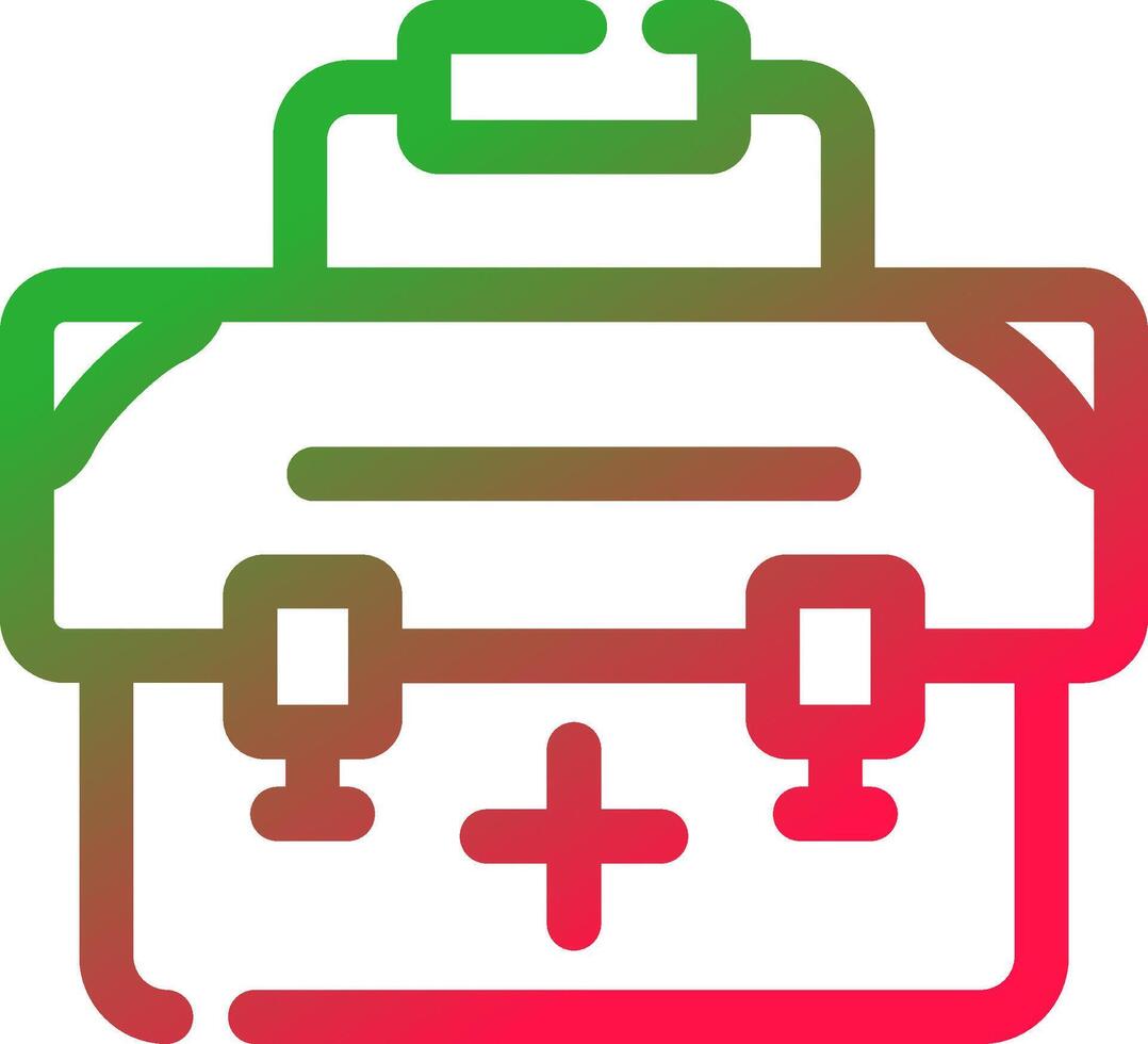 Line Red and Green Gradient vector