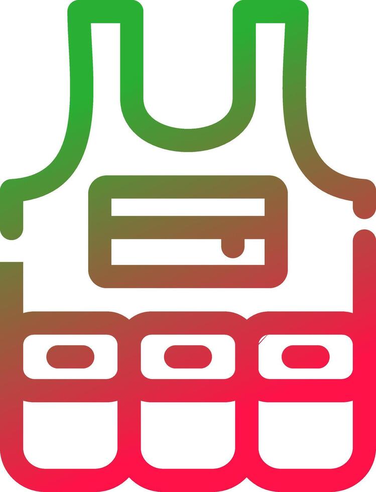 Line Red and Green Gradient vector