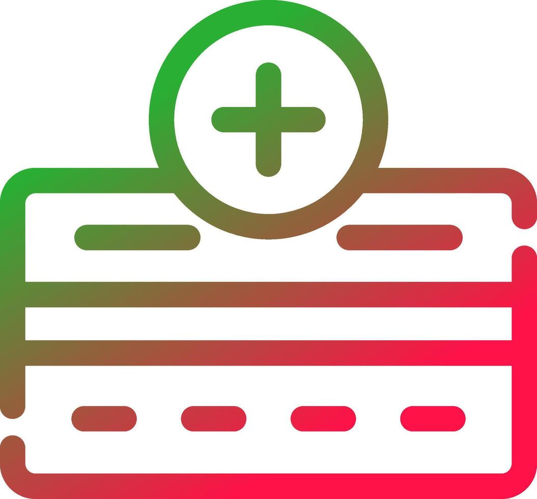 Line Red and Green Gradient vector