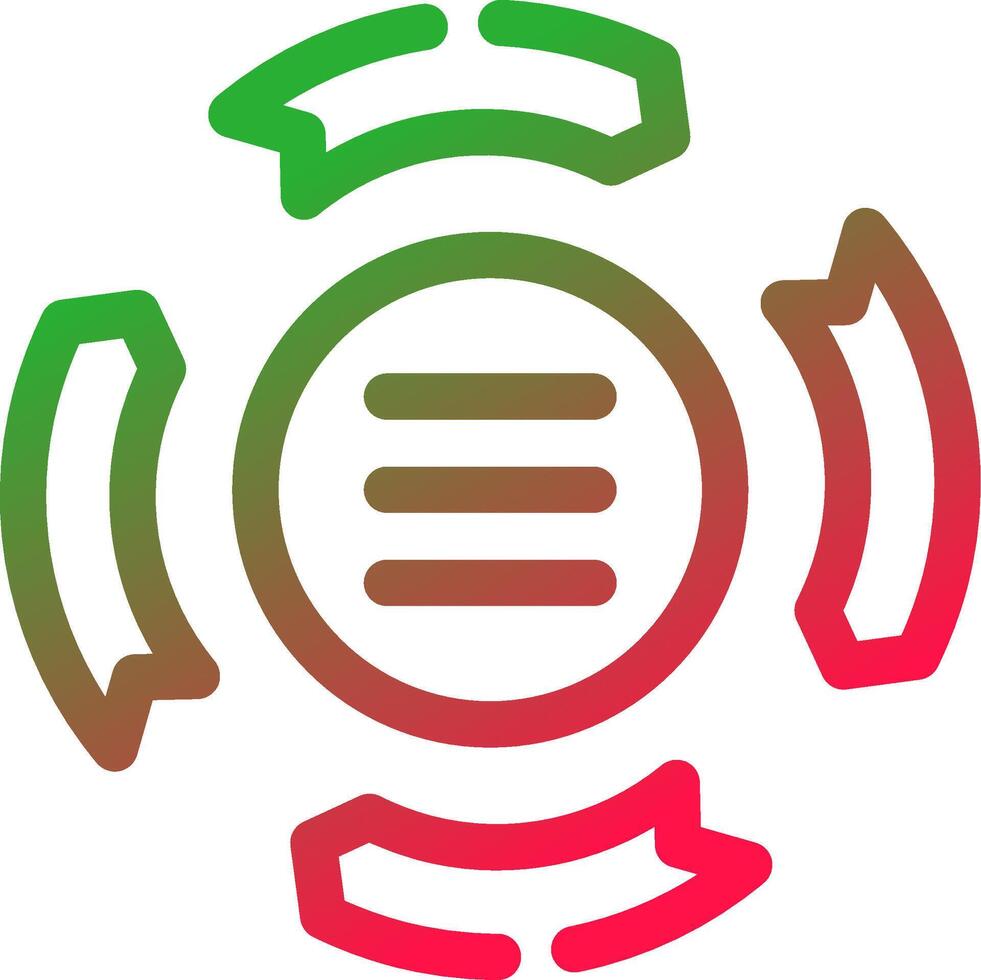Line Red and Green Gradient vector